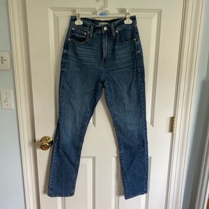 Madewell High Rise Slim Boy Jean Size 25